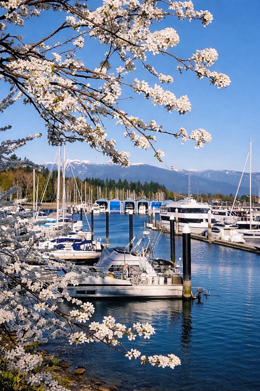 Vancouver private tour with AI storytelling in a premium electric vehicle with city skyline views